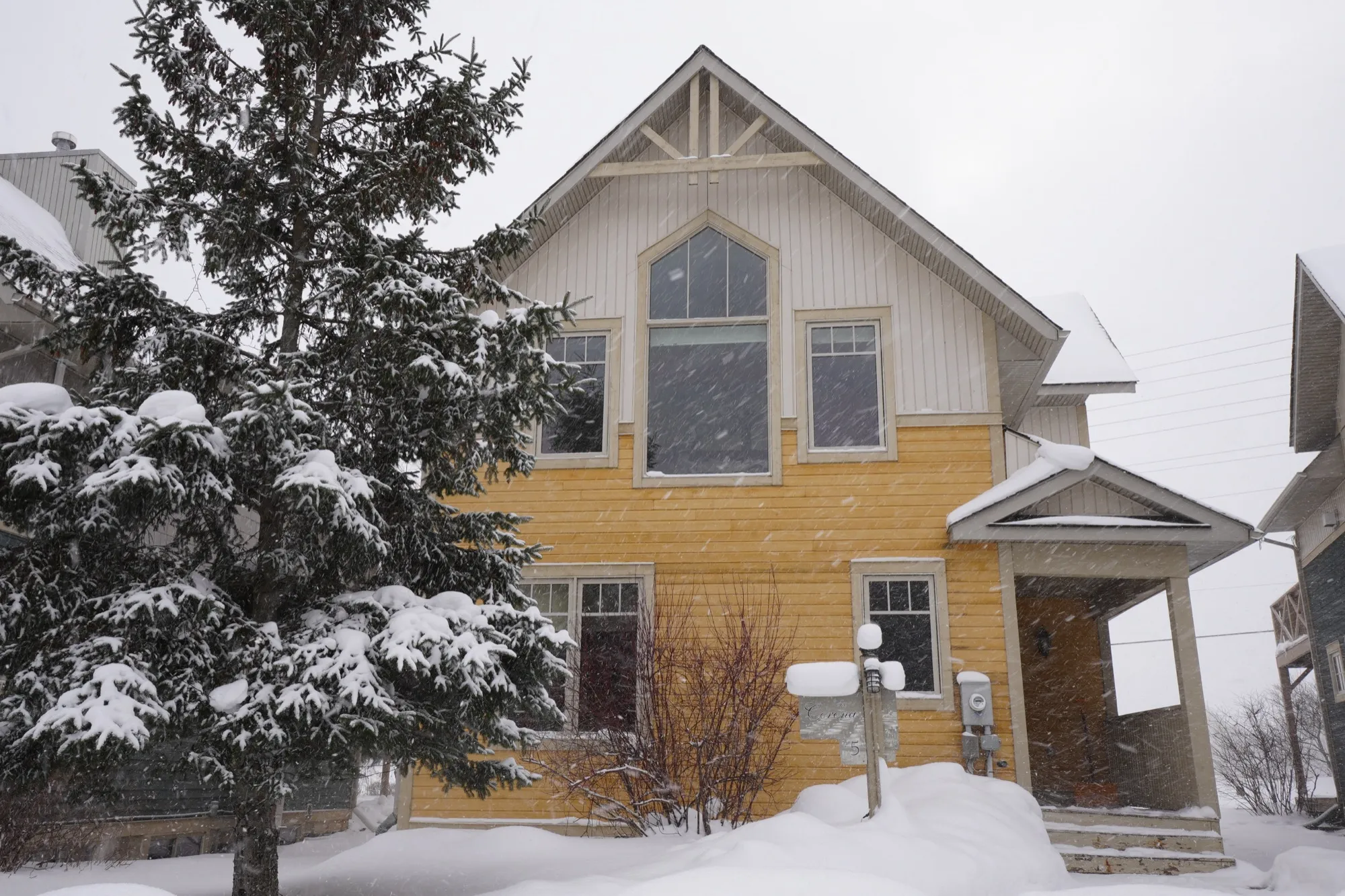 The Corona exterior winter view - Blue Mountain chalet